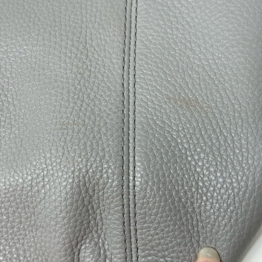 Michael Kors Jet Set Chain Gray Pebbled Leather Shoulder Bag - Picture 11 of 13